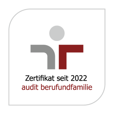 Seit dem Jahr 2022 führt die Staatskanzlei das Zertifikat audit berufundfamilie - ein Beleg für eine gelebte familien- und lebensphasenbewusste Personalpolitik.